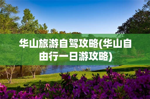 华山旅游自驾攻略(华山自由行一日游攻略)