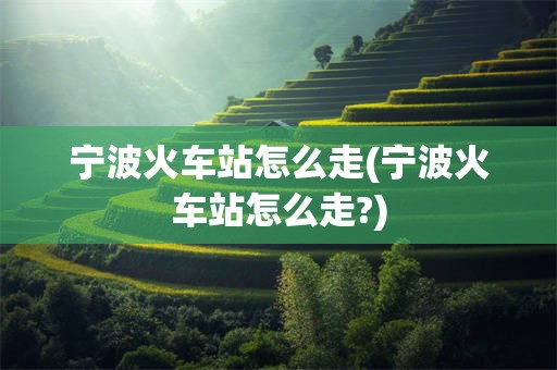宁波火车站怎么走(宁波火车站怎么走?)