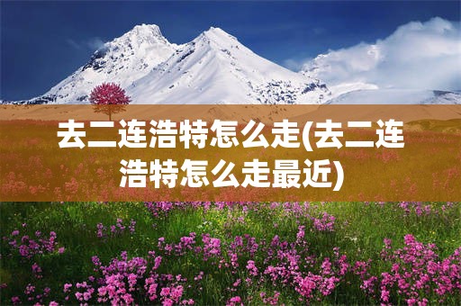 去二连浩特怎么走(去二连浩特怎么走最近)