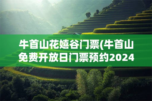 牛首山花嬉谷门票(牛首山免费开放日门票预约2024)