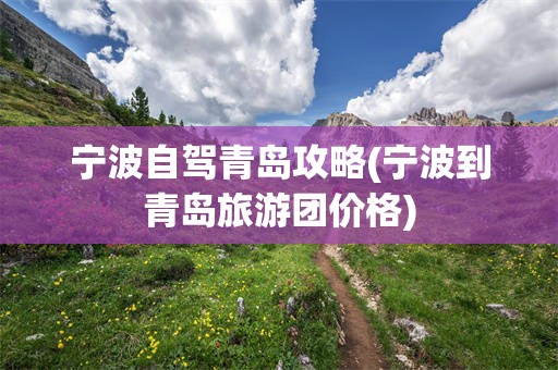 宁波自驾青岛攻略(宁波到青岛旅游团价格)