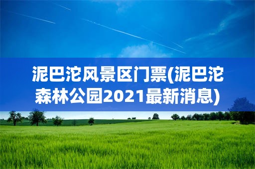 泥巴沱风景区门票(泥巴沱森林公园2021最新消息)