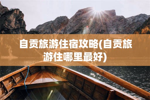 自贡旅游住宿攻略(自贡旅游住哪里最好)