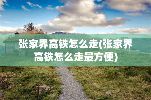 张家界高铁怎么走(张家界高铁怎么走最方便)