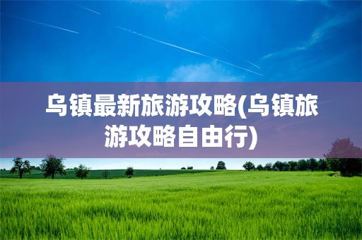 乌镇最新旅游攻略(乌镇旅游攻略自由行)